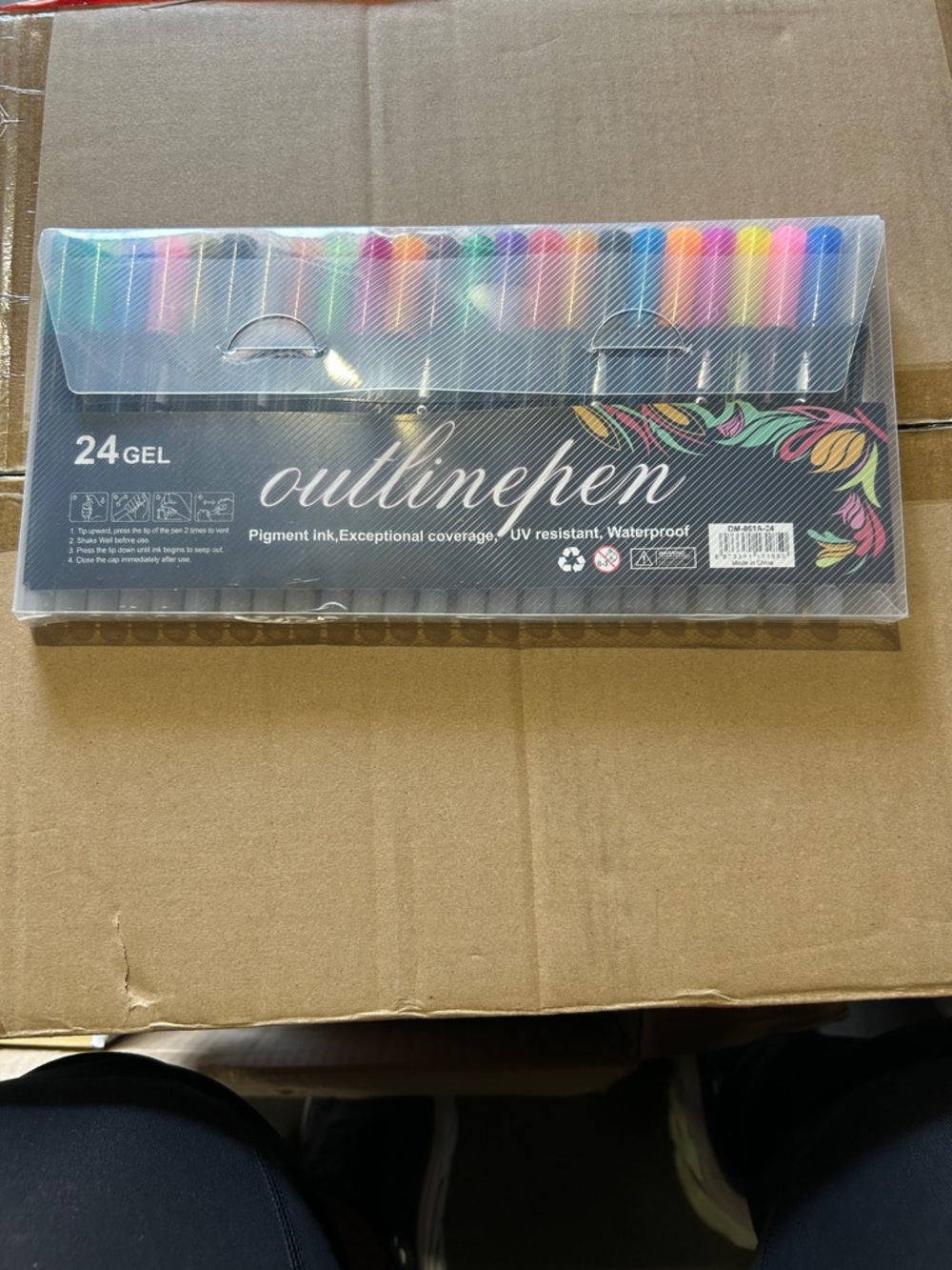 24-Pack Gel Outline Pens - Multicolor